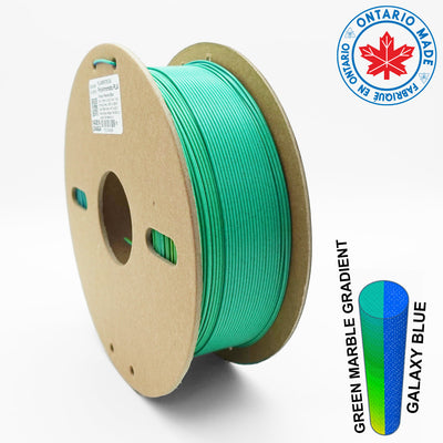 EconoFil Polychromatic Peacock Blue Green PLA 3D Printer Filament Canada