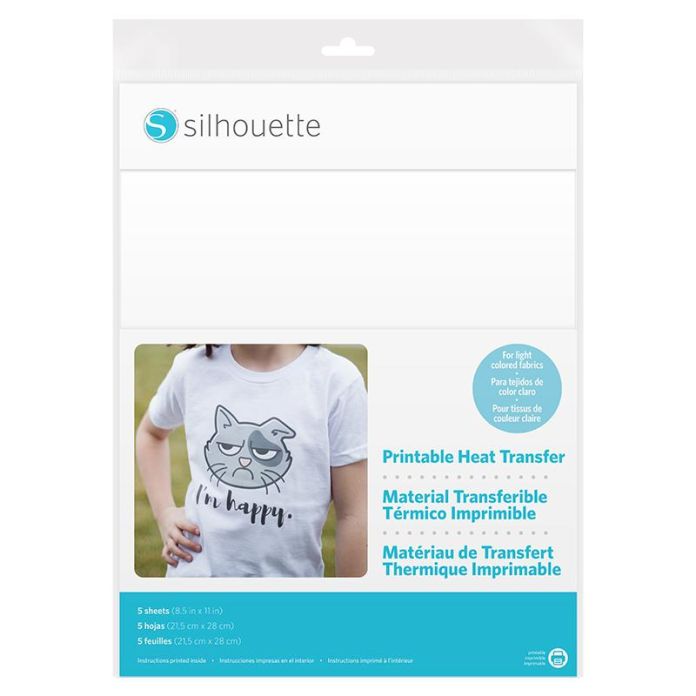 Silhouette Printable Heat Transfer - Light Fabrics