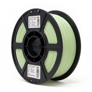 Standard PLA Matte Mint Green 1.75mm filament on a plastic spool