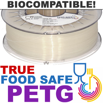 True Food Safe PETG Biocompatible 3D Printing Filament Canada