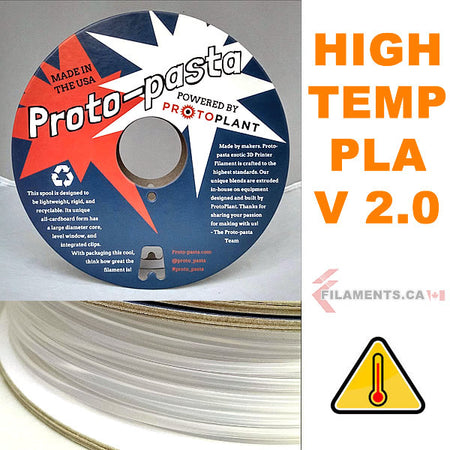 high temperature PLA 3D Printer filament - Proto Pasta - Canada