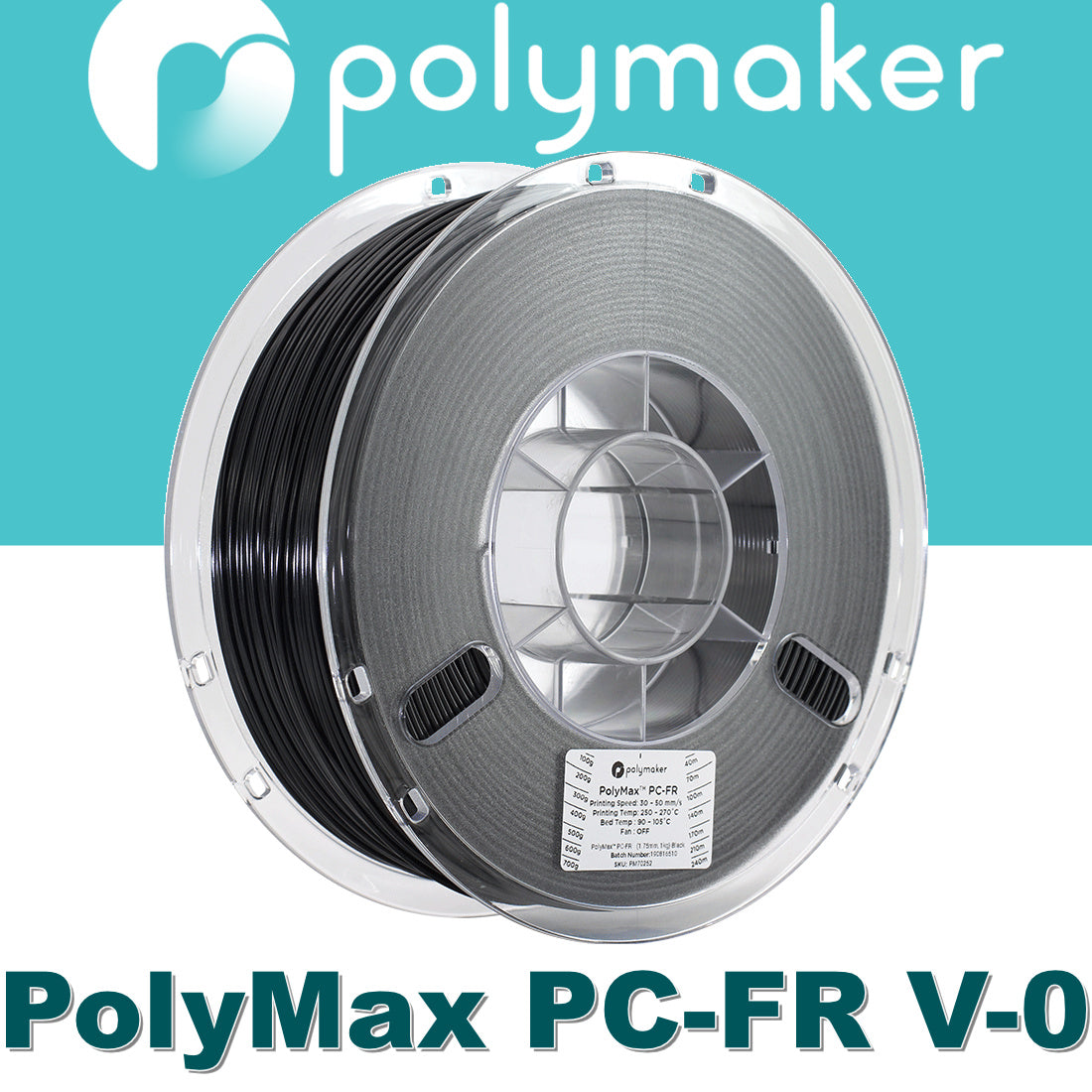 Polymaker PolyMax PC-FR Flame Retardant 3D Printing Filaments Canada